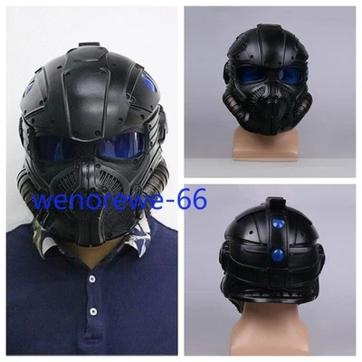Game Gears of War Onyx Guard Helmet COG Combat Helmet Eye Lens Cosplay Prop Gift - Image 1 of 4