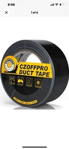 Duct Tape Heavy Duty - Ultra Strong Colored Duct Tape with Single Roll Black - Picture 1 of 5