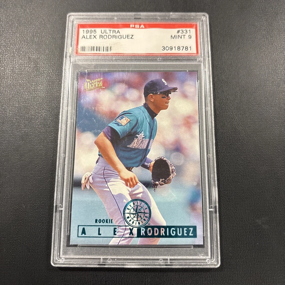 1995 Fleer Ultra - Alex Rodriguez #331 PSA 9 Rookie Card Mint - Image 1 of 2