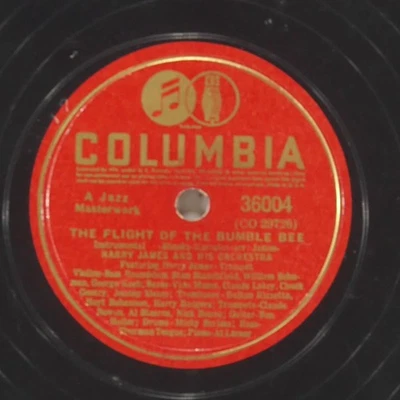 HARRY JAMES Flight Bumble Bee / Carnival Venice COLUMBIA 36004 VG- 78 1943 10" Foto 1 de 4