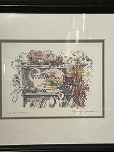 Küchenecke von Marilyn Simandle mattierter, gerahmter & signierter Druck 14,5 x 12 Zoll - Bild 1 von 8