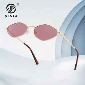 SENTA kleine schmale rechteckige Sonnenbrille Damen Herren Retro 80er 90er Skinny Sonnenbrillen - Bild 1 von 34