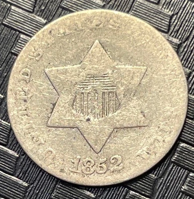 1852, 3 Cent Silver Piece - Image 1 of 2