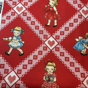 Quilt Gate Margaret & Sophie Check Pattern Fabric 110×50cm Cotton Retro Japan - Picture 1 of 2
