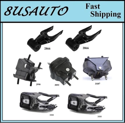 7 件装电机和变速器安装适合 2005 - 2008 庞蒂亚克大奖赛 5.3L — 第 1/4 张图片