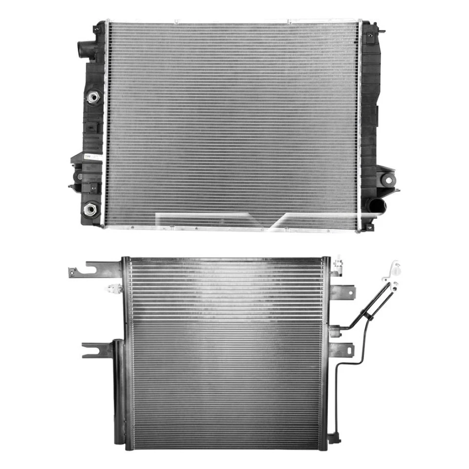 For Ram 2500 2013 TYC BNDL-476588 Radiator & Condenser Kit - Imagem 1 de 1