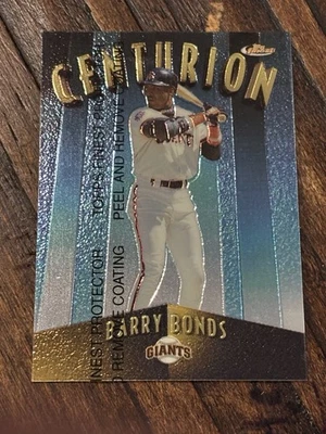1998 topps finest centurion Barry Bonds Giants 238/500 With Protective Coating - Image 1 of 3