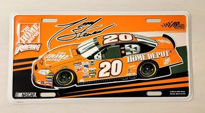 NASCAR The Home Depot Racing Car #20 2006 Tony Stewart matrícula de aluminio  Foto 1 de 3
