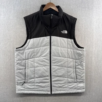 North Face Everyday Insulated Vest Mens XL Gray Full Zip Puffer Outdoor Adult - Image 1 of 4