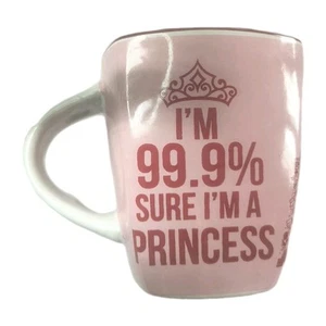 Jerry Leigh cerámica Disney taza de café taza/cuchara "Estoy 99,9% seguro de que soy una princesa" - Imagen 1 de 8