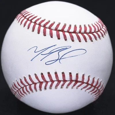 Holograma oficial firmado por Mookie Betts de fanáticos del béisbol de las Grandes Ligas Foto 1 de 3