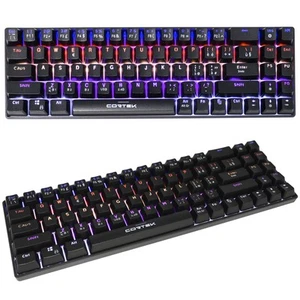 Keyboard Mechanical Mens Gaming RGB Game Wireless Wifi Bluetooth Wired 3 IN 1 - Picture 1 of 6