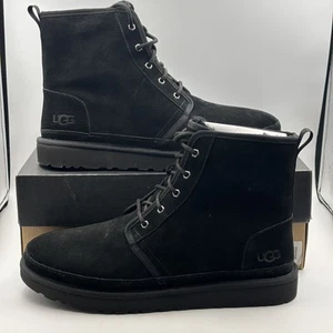 Neu UGG M Neumel hohe Mokassins Herren Stiefel Wildleder schwarz US 16 neu im Karton - Bild 1 von 8