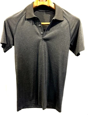 Lululemon metal Vent Tech 2.5 Polo Mens XS Graphite Mint! - Image 1 of 4