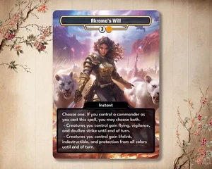 Akroma's Will - High Quality Custom Card [ Alternative Custom Art ] - Foto 1 di 1