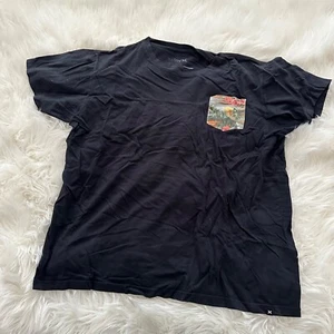 Hurley Black Pocket T-Shirt Men's Size xl palm trees surfer surf shirt - Picture 1 of 5
