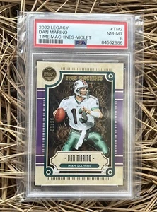 2022 Legacy Time Machines Dan Marino Violet /10 - Picture 1 of 2