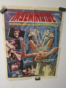 Cartel de Película Original Extranjera INSEMINOIDE 18 X 24" ¿Español? - Imagen 1 de 8