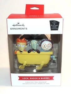 Disney Hallmark Ornamenti Incubo Prima di Natale Lucchetto Shock Barrel Ornamento - Foto 1 di 24