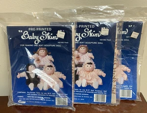 Nuevo Lote de 3 Conjunto de Cuerpo de Muñeca Escultura Suave Preimpresa Piel de Bebé 6921902 Carne - Imagen 1 de 3