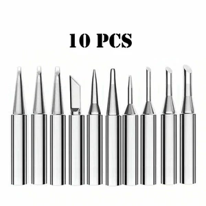 10 Pack Solder Soldering Iron Tips Standard Size Accessories Electrical 900M-T - Picture 1 of 6