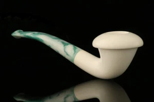 srv - Calabash Block Meerschaum Pipe with case M2296 - Picture 1 of 7
