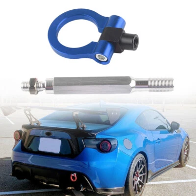 Gancho de remolque de aluminio CNC Blue Track Racing para Subaru WRX & STI y BRZ Scion FR-S Foto 1 de 4