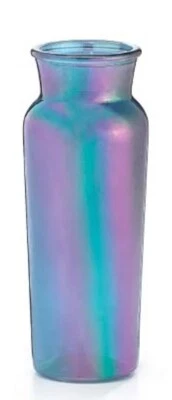 FENTON IRIDESCENT HIGH NECK GLASS VASE