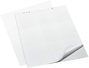 Q-Connect® KF01980 Flipchart Bloque, 68 x 99 cm, Cuadros/Blanco, 20 Hojas - Imagen 1 de 1