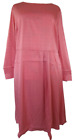 Sheego Robe Femmes Rose Tunique Maxi Chemisier Grandes 48 Manches Longues