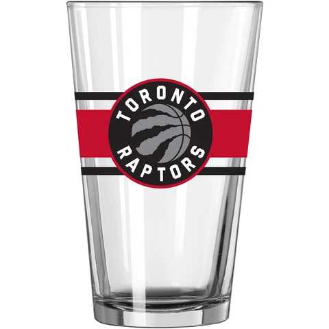 Toronto Raptors 16oz. Stripe Pint Glass Cover