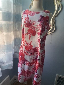 Mario Serrani Floral Sleeveless Dress Size 10 - Picture 1 of 6