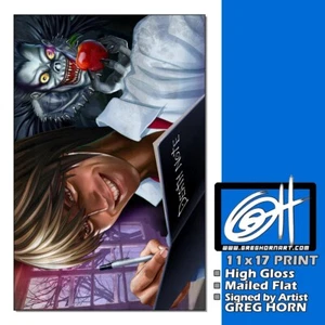 Deathnote High Quality 11x17 Print Signed by Artist Greg Horn  - Picture 1 of 1