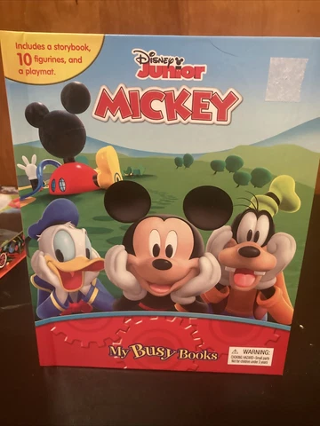 Disney Junior Mickey Mouse Clubhouse My Busy Books Figurines Playmat Story New Cover