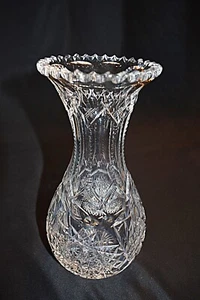 Antike amerikanische Brillantschliff Glas (ABCG) von Pairpoint Bleikristall Vase 1910 - Bild 1 von 9