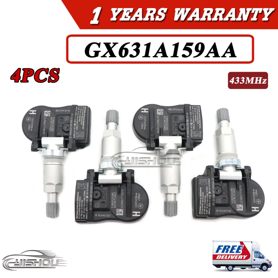 4XTire GX631A159AA TPMS Pressure Sensor for Land Rover Range Rover Evoque 14-19 - Image 1 of 4