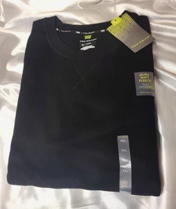 Tek Gear SUDADERA DE HOMBRE POLAR CUELLO REDONDO, Negra Medianoche, Algodón/Poliéster XXL, NUEVA CON ETIQUETAS - Imagen 1 de 8