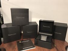 LOT OF 8! New HAMILTON Watch Gift Retail Presentation Boxes & Manuals w/Warranty