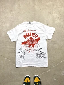 Selten! Mobb Deep Signature T-Shirt DJ Les Hip Hop weiß Größe M - Bild 1 von 8