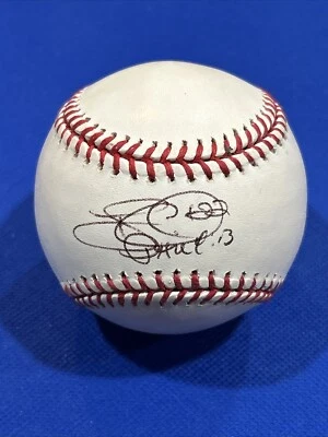 Balón de béisbol firmado por Tony Clark Rawlings autógrafo oficial automático Foto 1 de 4
