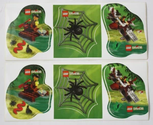 2x RARE VINTAGE 1999 LEGO SYSTEM ADVENTURERS 5956 PROMO STICKER SHEETS NEW ! - Picture 1 of 5