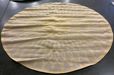 Желтый круглый ковер с дефектом 7 футов 10 дюймов x 7 футов 10 дюймов, сниженная цена 1172665169 CY6206-306-8R - Изображение 1 из 3