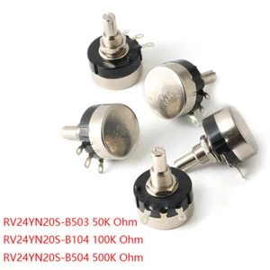 Película de carbono potenciómetro de un solo giro RV24YN20S resistencia ajustable 50/100/500KΩ - Imagen 1 de 5