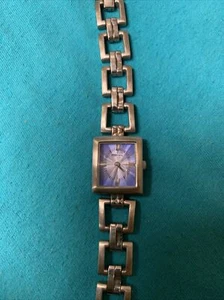 Fossil Analog Silberton Damenuhr mit blauem Gesicht ES 1157 - Bild 1 von 10