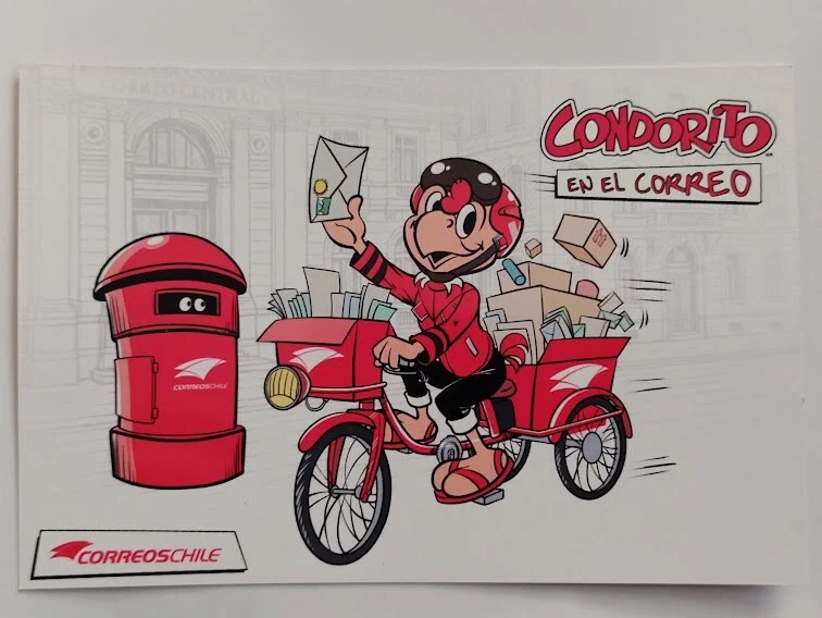 Chile 2025 Postcard CorreosChile Condorito en el Correo - Image 1 of 2