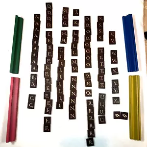 Harry Potter Scrabble Board Game 100 Tile Replacements w/Tile Racks - Picture 1 of 2