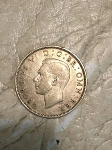 Silver UK 1937 Two Shillings Coin Great Britain - Picture 1 of 2