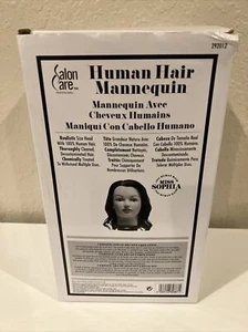 SALON CARE PROFESSIONAL HUMAN HAIR MANNEQUIN MISS SOPHIA NEW COSMETOLOGY FREE SH - Picture 1 of 15