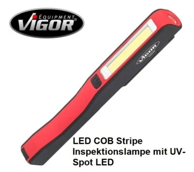 Vigor LED 3W COB Stripe Inspektionslampe mit 1W UV-Spot Inspektionsleuchte - Bild 1 von 4