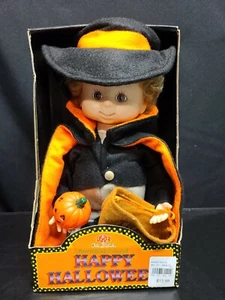 Padma Animated Sound Happy Halloween Kids Boy With Trick Or Treat Bag & Pumpkin - Picture 1 of 9